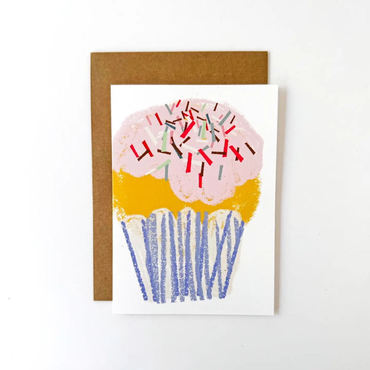 Pink Cupcake Greeting Card