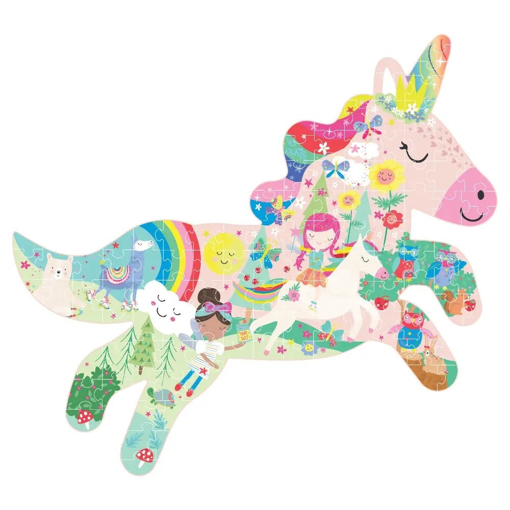 Shaped Jigsaw Puzzle 120 Piece - Rainbow Fairy
