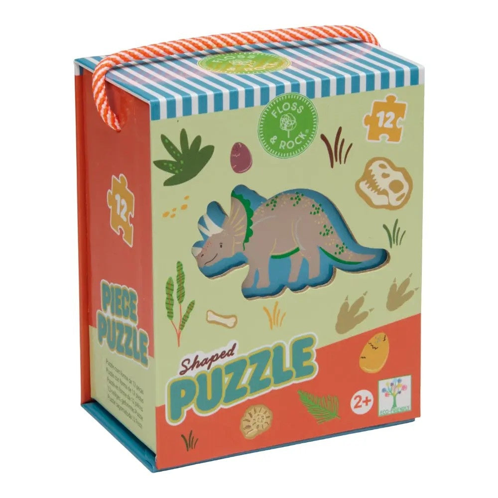 Shaped Jigsaw Puzzle 12 Piece - Dinosaur