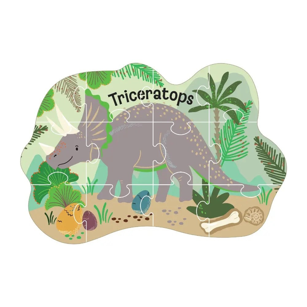Shaped Jigsaw Puzzle 12 Piece - Dinosaur