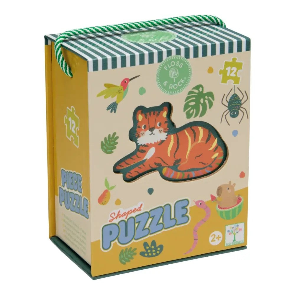 Shaped Jigsaw Puzzle 12 Piece - Jungle