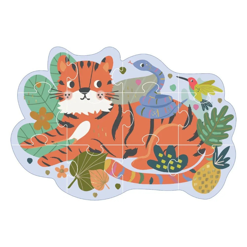 Shaped Jigsaw Puzzle 12 Piece - Jungle
