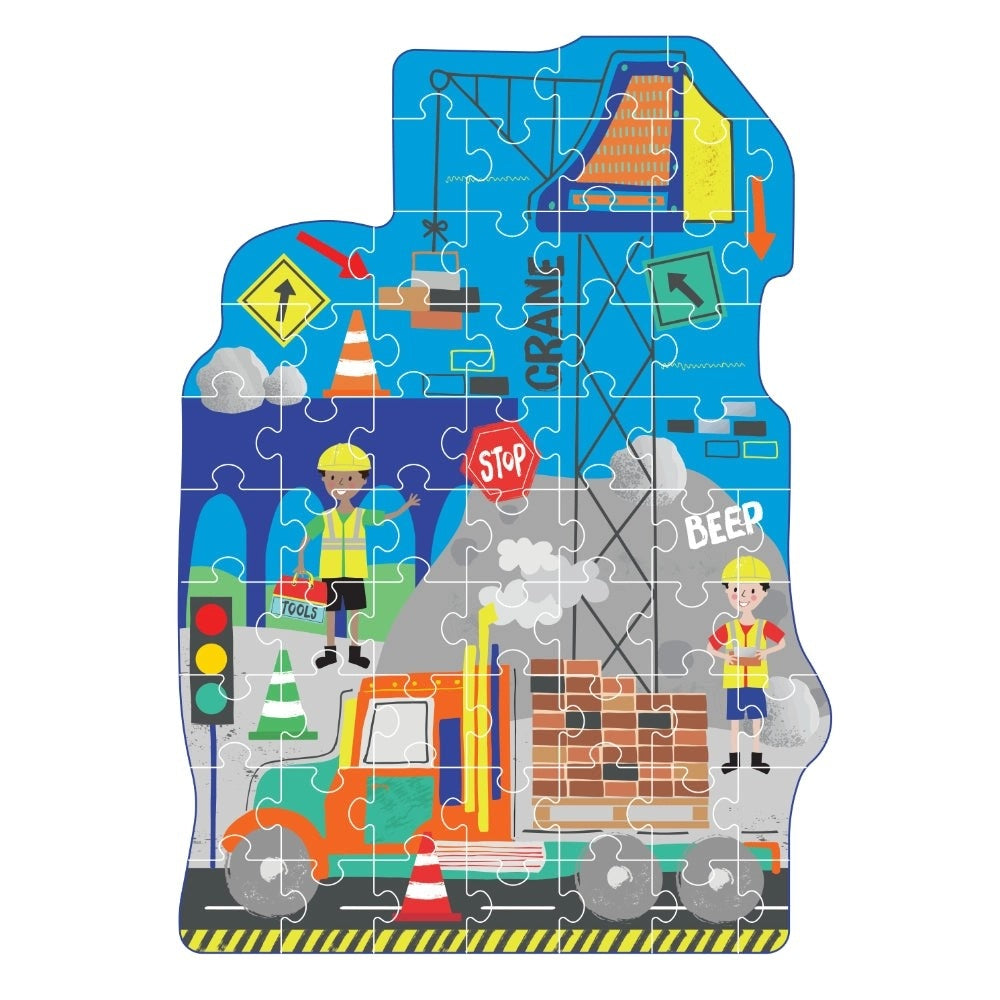 Shaped Jigsaw Puzzle 60 Piece - Construction