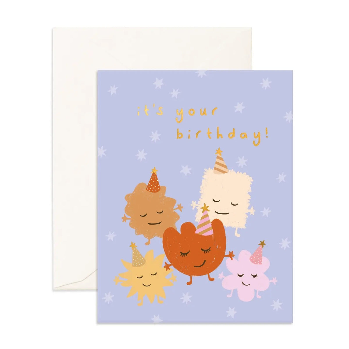 Five Little Monsters Greeting Card