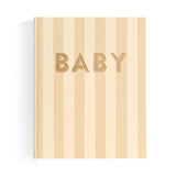 Baby Book - Coffee Stripe