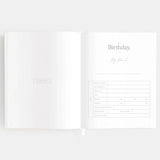 Baby Book - Coffee Stripe