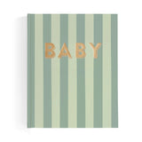 Baby Book - Sage Stripe