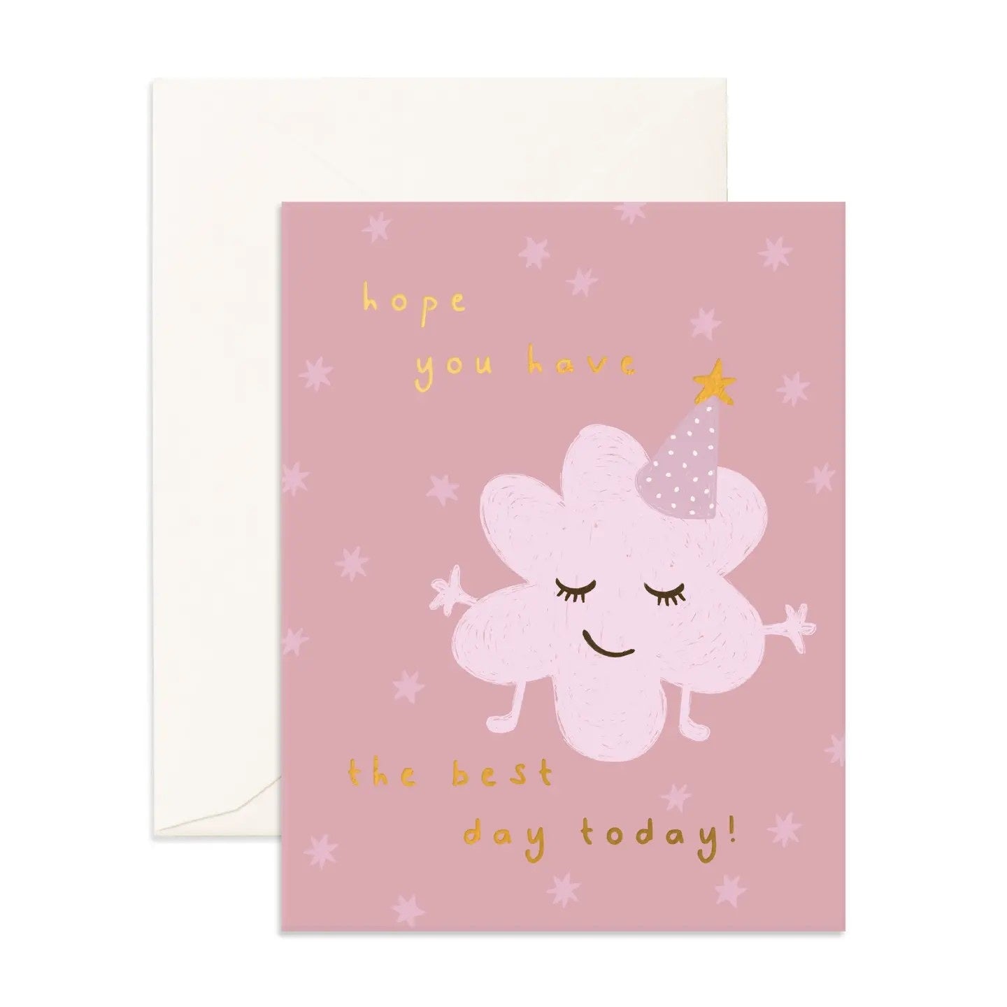 Best Day Little Monster Pink Greeting Card