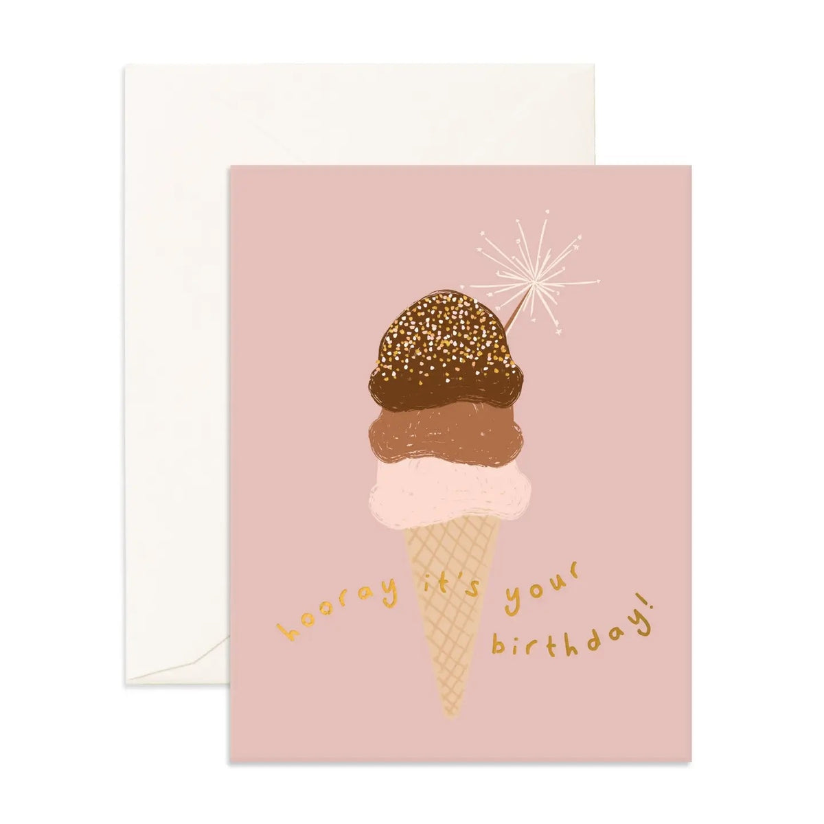 Birthday Sprinkle Cone Greeting Card