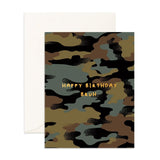 Bruh Camo Stealth Greeting Card