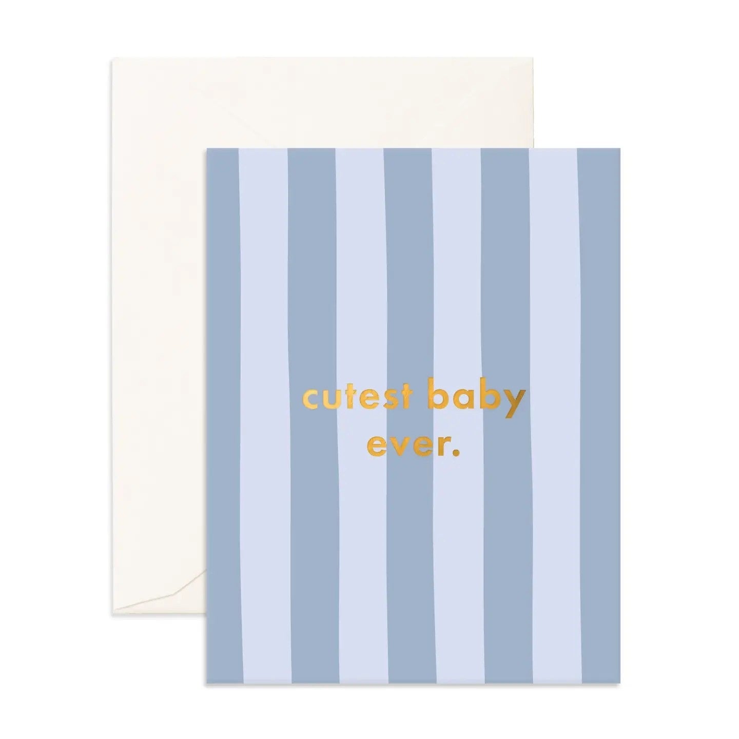 Cutest Baby Ever Cloud Stripe Greeting Card