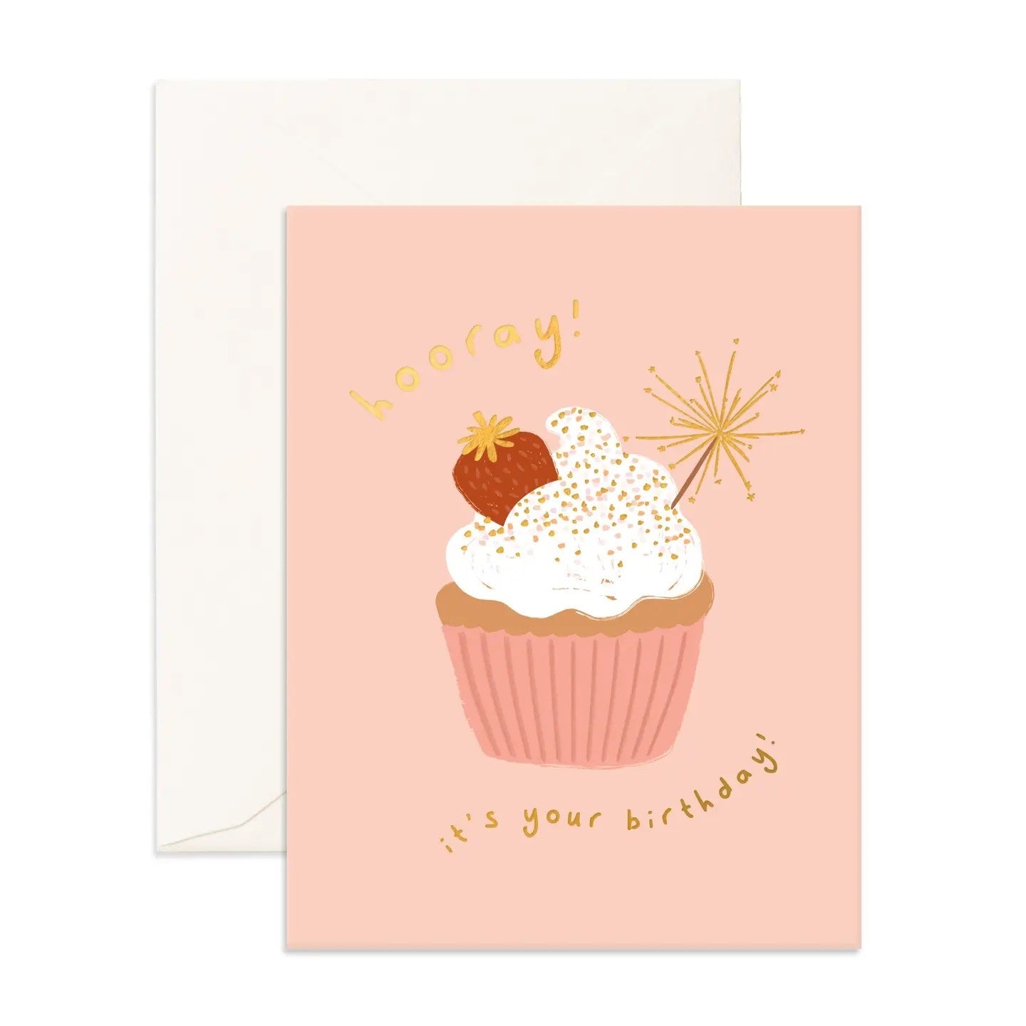 Hooray Cupcake Greeting Card
