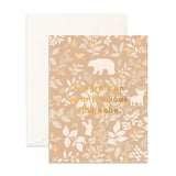 Precious Babe Caramel Greeting Card