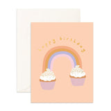 Rainbow Cupcakes Greeting Card