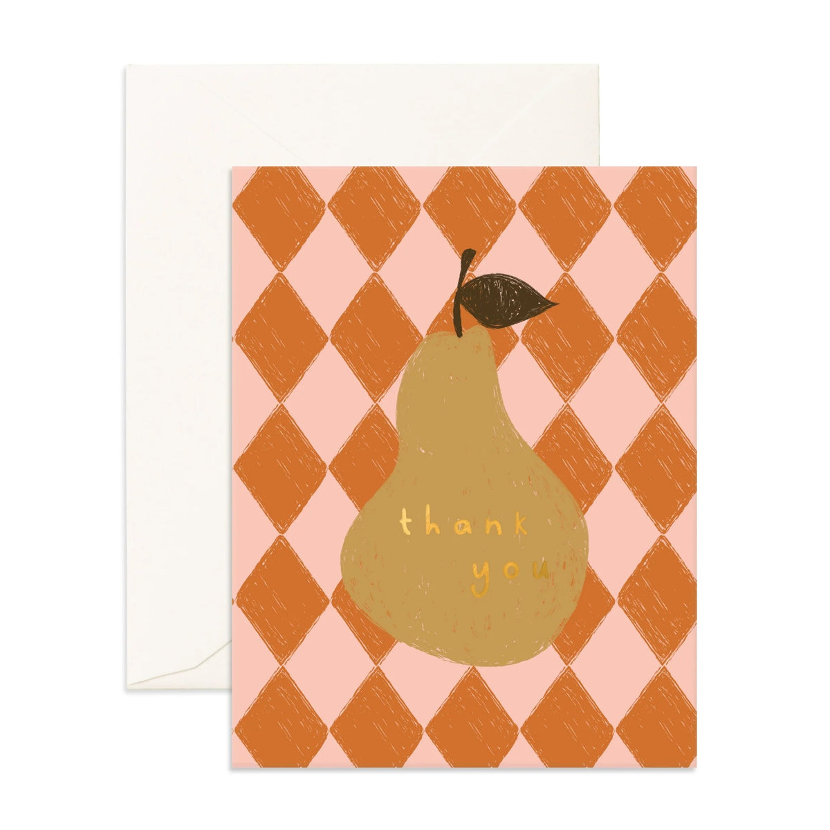 Thank You Pear Greeting Card