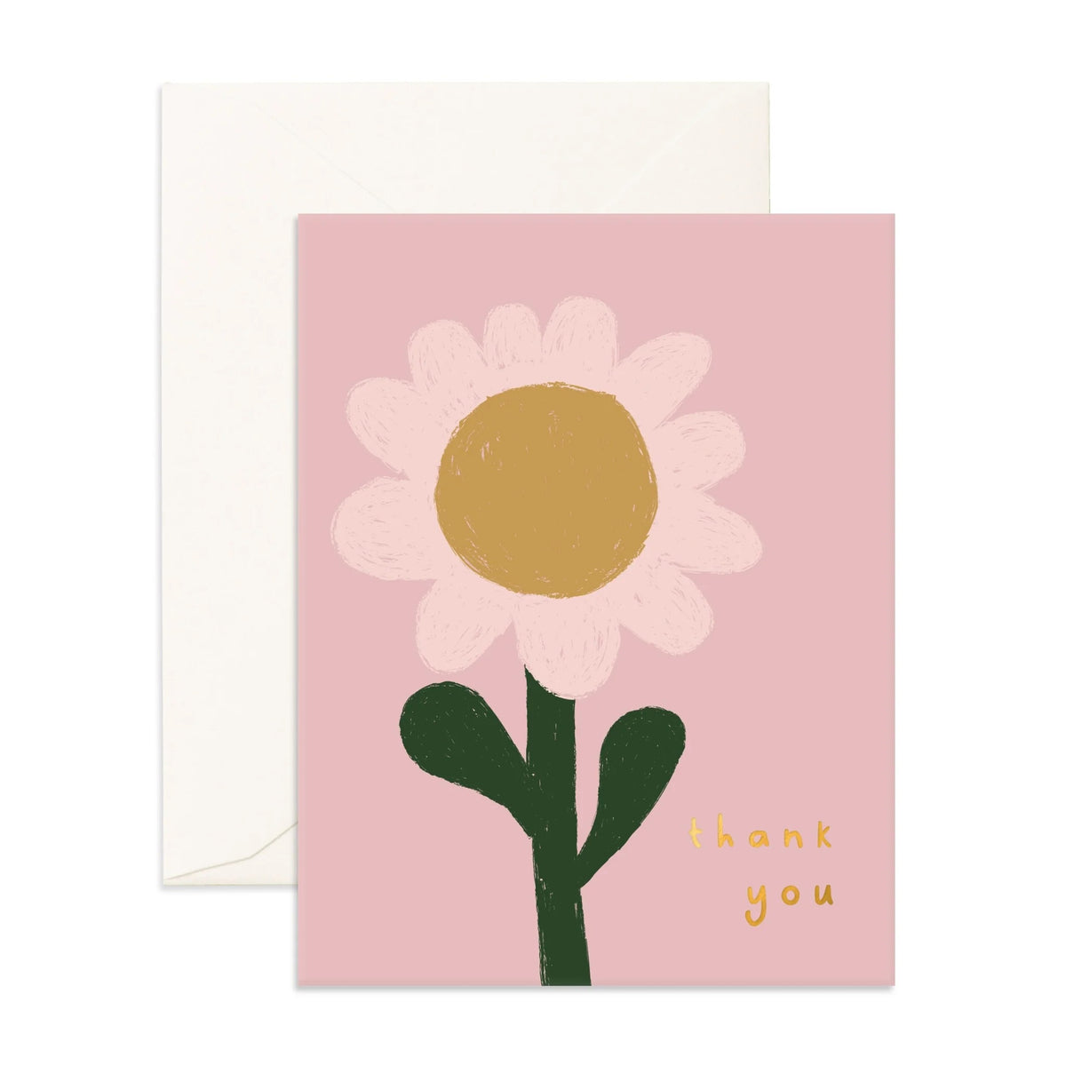 Thank You Sunflower Greeting Card
