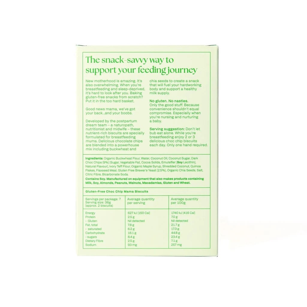 Choc Chip Mama Biscuit - Gluten Free