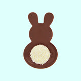 Dark Chocolate Bunny With White Tail