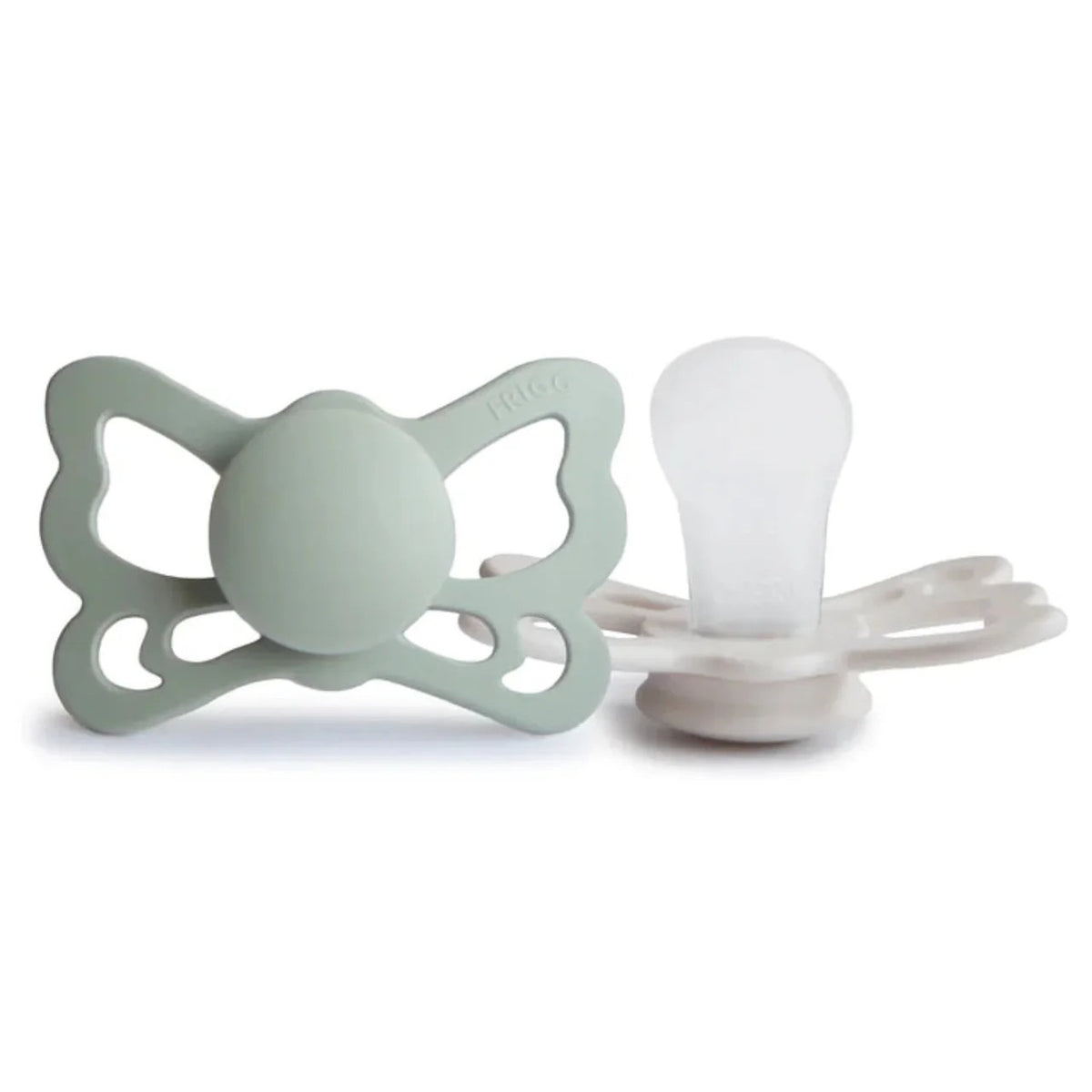 Butterfly Silicone Dummies (Sage & Silver Grey)