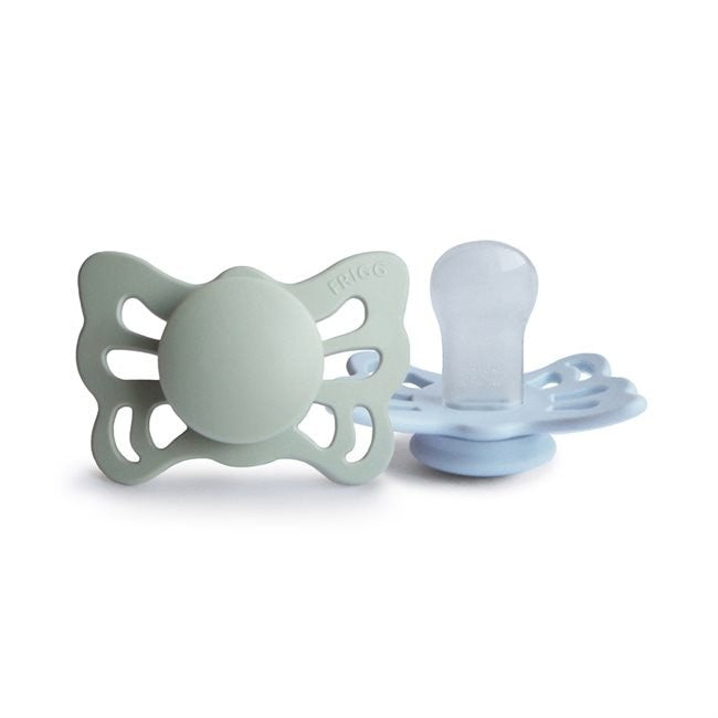 Butterfly Silicone Dummies (Sage & Plae Blue)