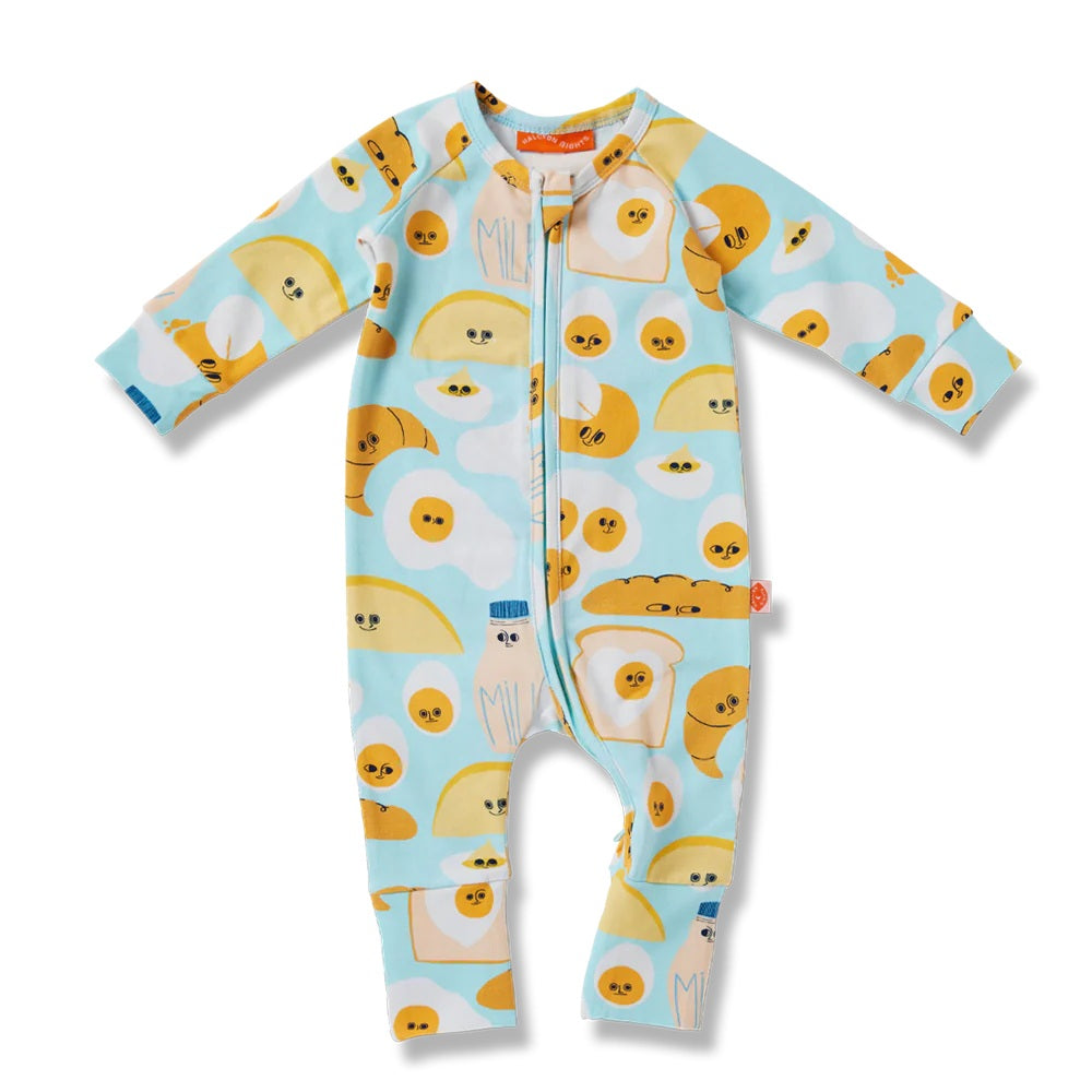 Brunch Buddies Long Sleeve Romper