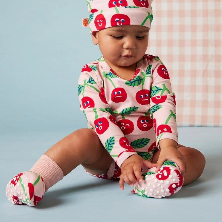 Cheeky Cherry Baby Booties