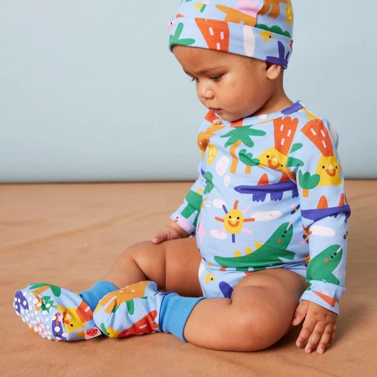 Dino Days Baby Booties