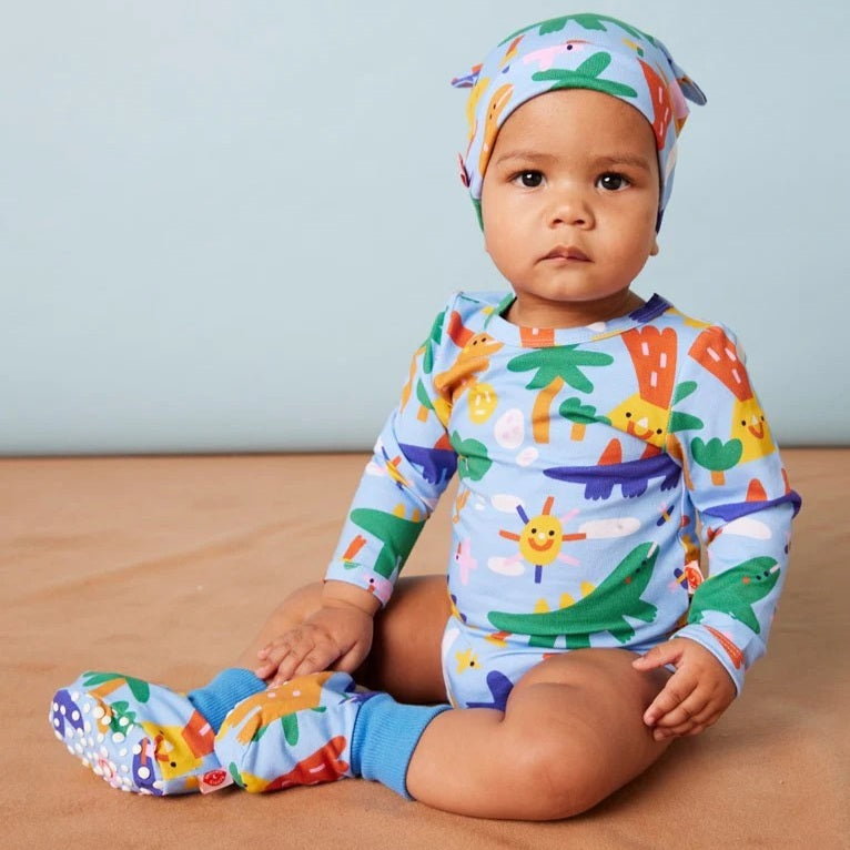 Dino Days Baby Booties