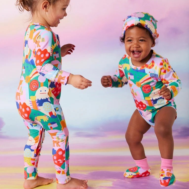 Rainbow Valley Long Sleeve Bodysuit