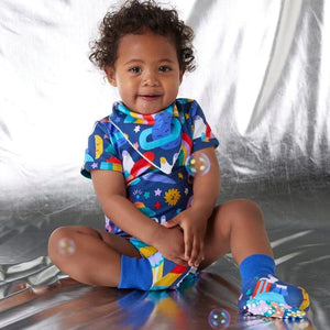 Rocket Ride Baby Booties