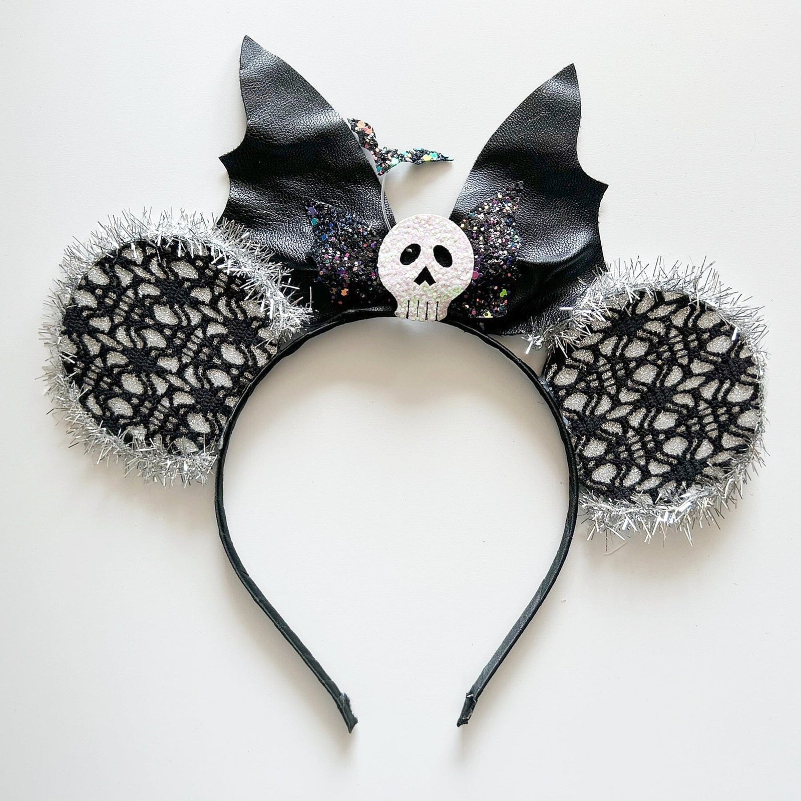 Skull & Bat Ear Headband