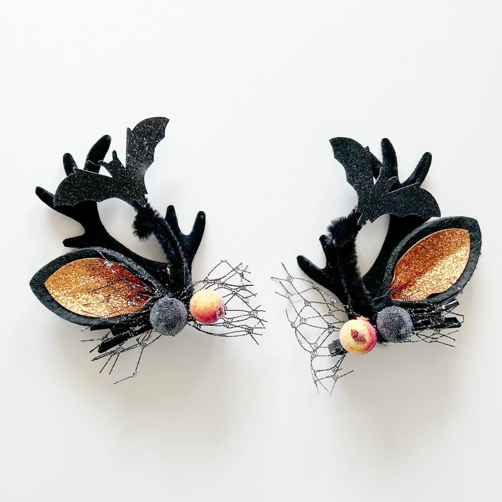 Spooky Deer Ear Clips
