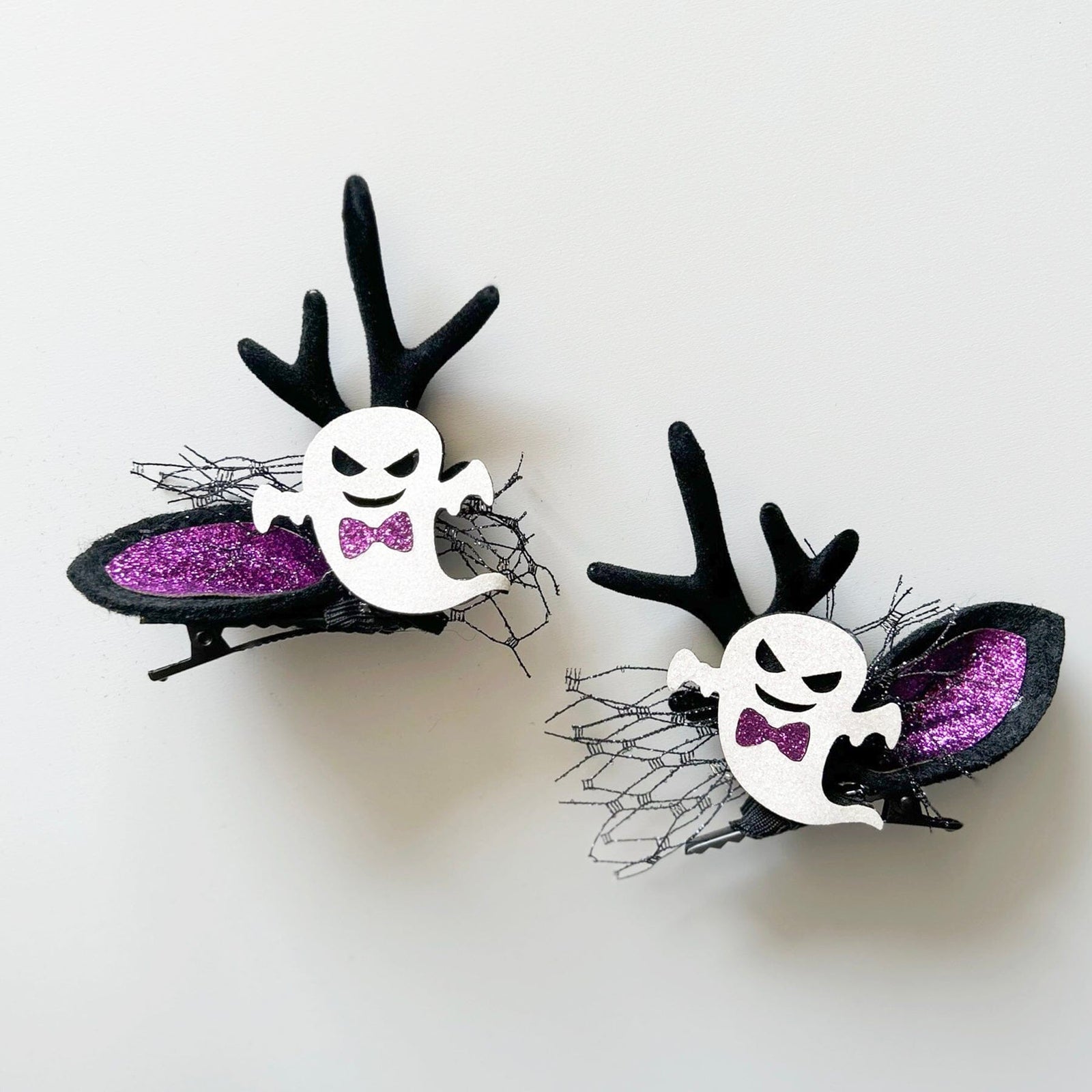 Ghost Antler Ear Clips