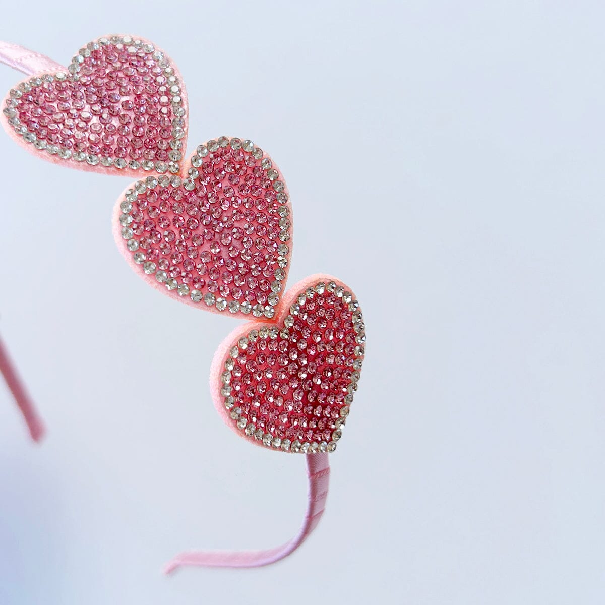 Triple Heart Headband (Pink)