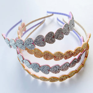 Glitter Hearts Headband (2 Colours)