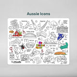 Aussie Icons Classic Colouring & Doodle Mat