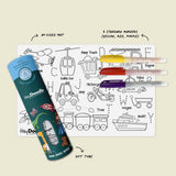 Toot Toot Honk Mini Colouring & Doodle Mat
