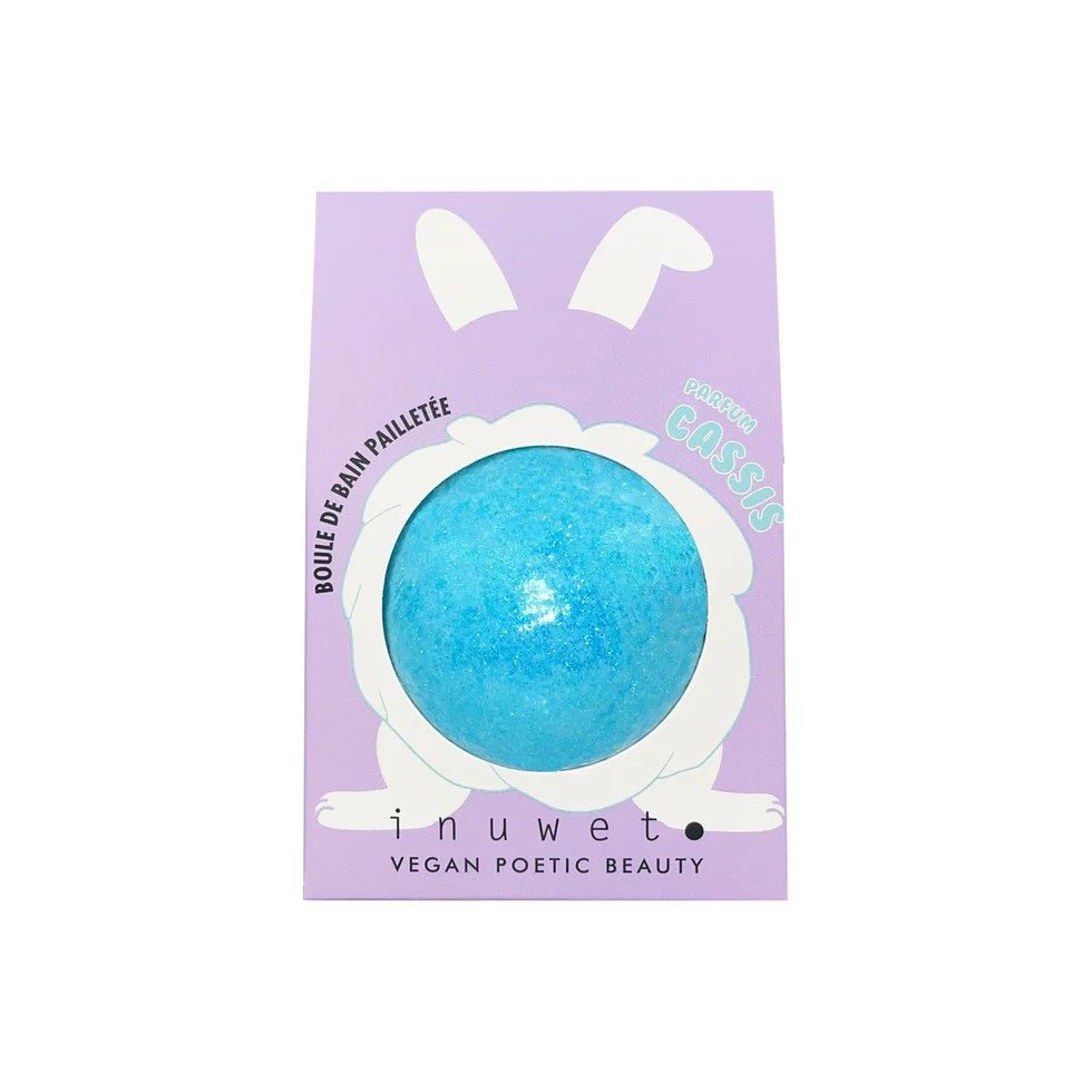 Glitter Fizzer Bath Bomb (Blackcurrant/Turquoise)