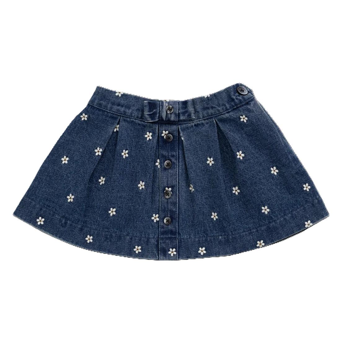 Etta Skirt (Josie Floral Denim)