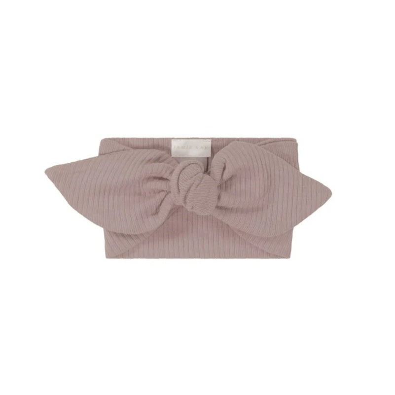 Organic Cotton Modal Lilian Headband (Mauve Shadow)