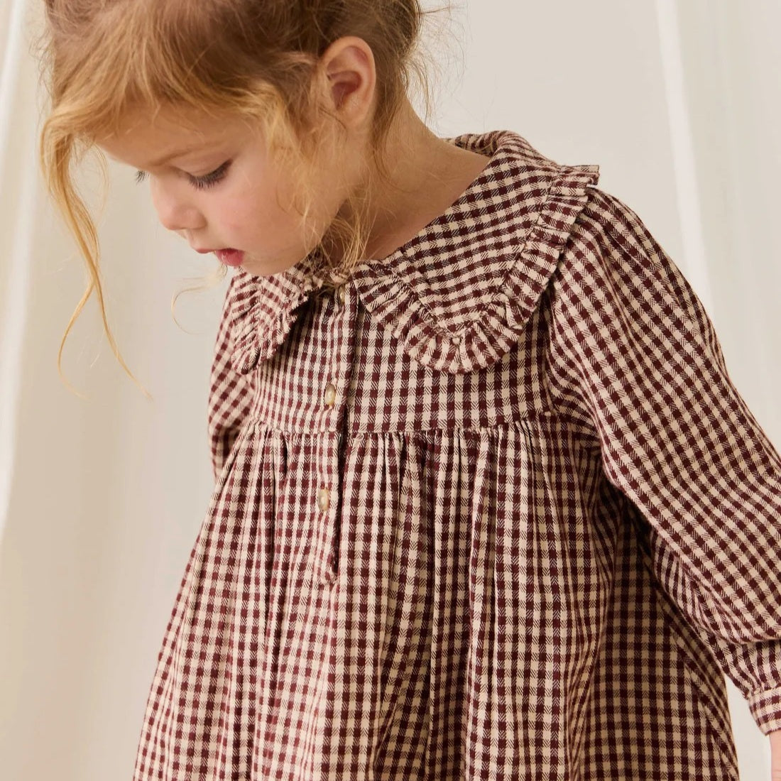 Ira Dress (Cinnamon Gingham)
