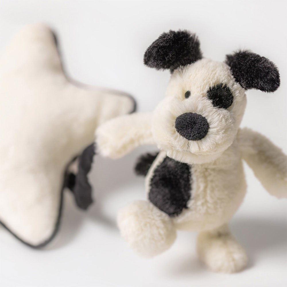 Bashful Black & Cream Puppy Music Pull