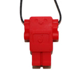 Red Robot Chew Pendant
