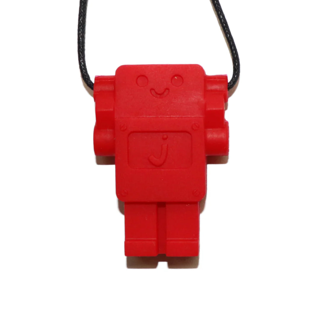 Red Robot Chew Pendant