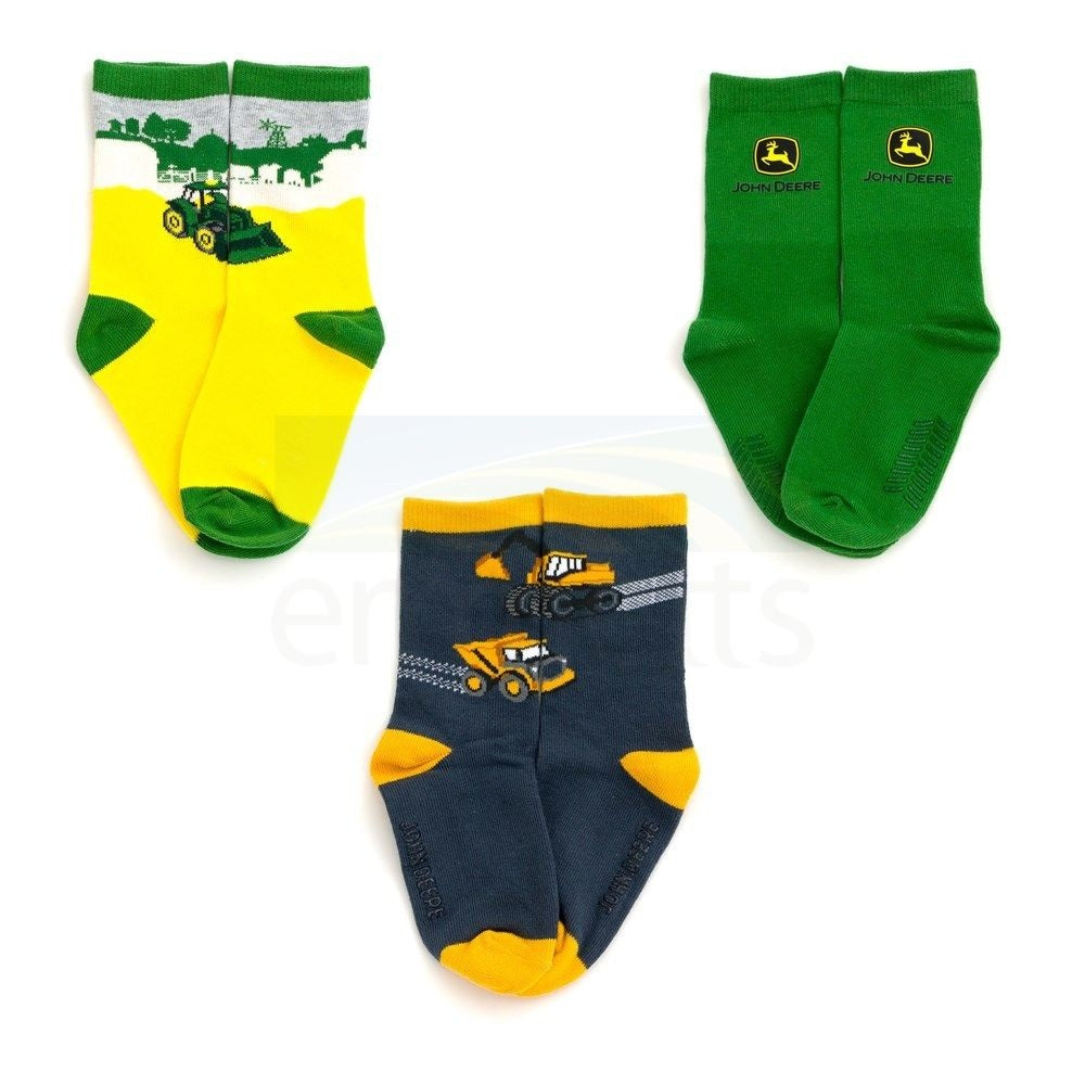 John Deere 3 Pack Crew Socks