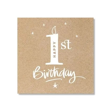 First Birthday Small Greeting Card