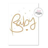 Baby Script Classic Greeting Card