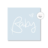 Baby Boy Script Small Greeting Card