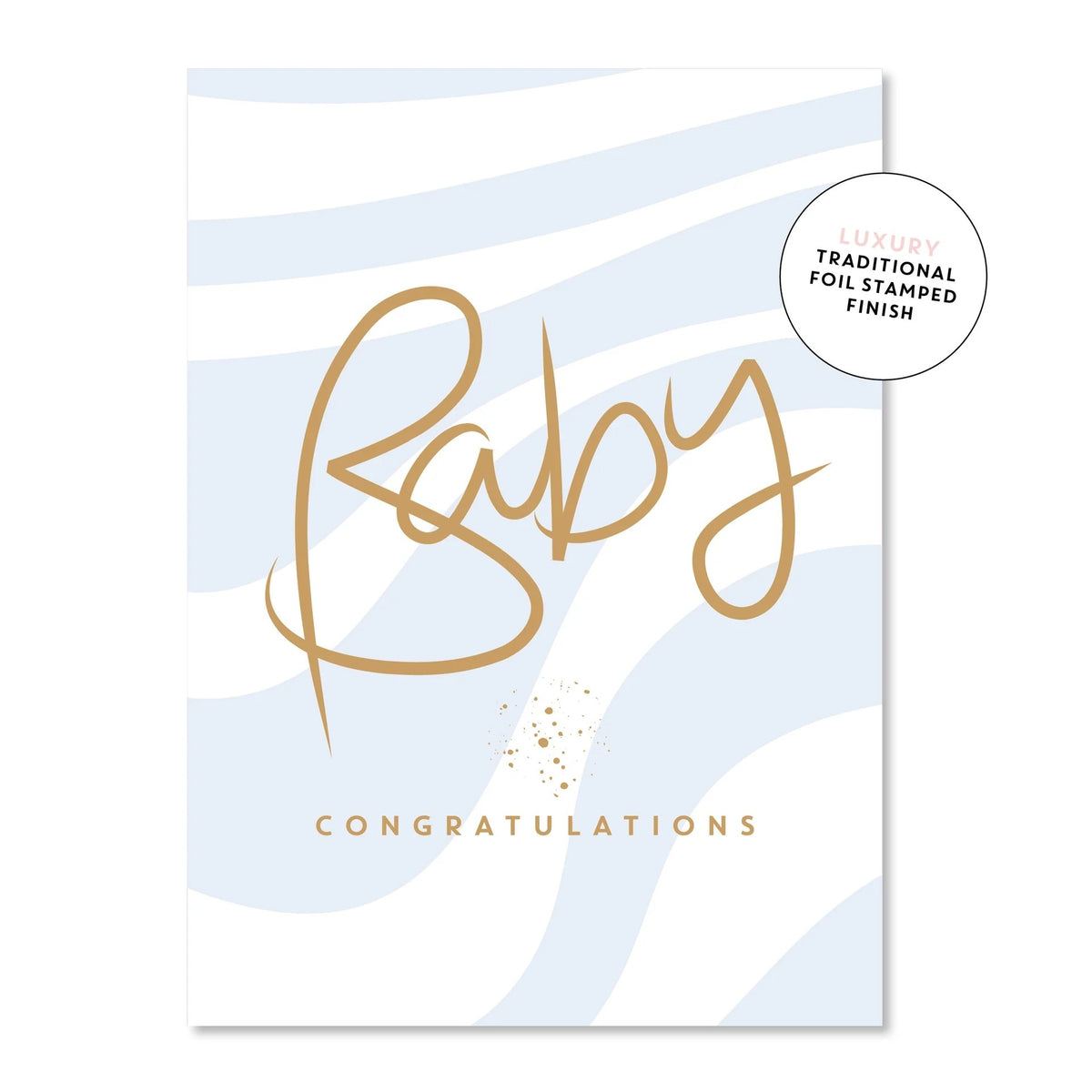 Baby Ripple Blue Greeting Card
