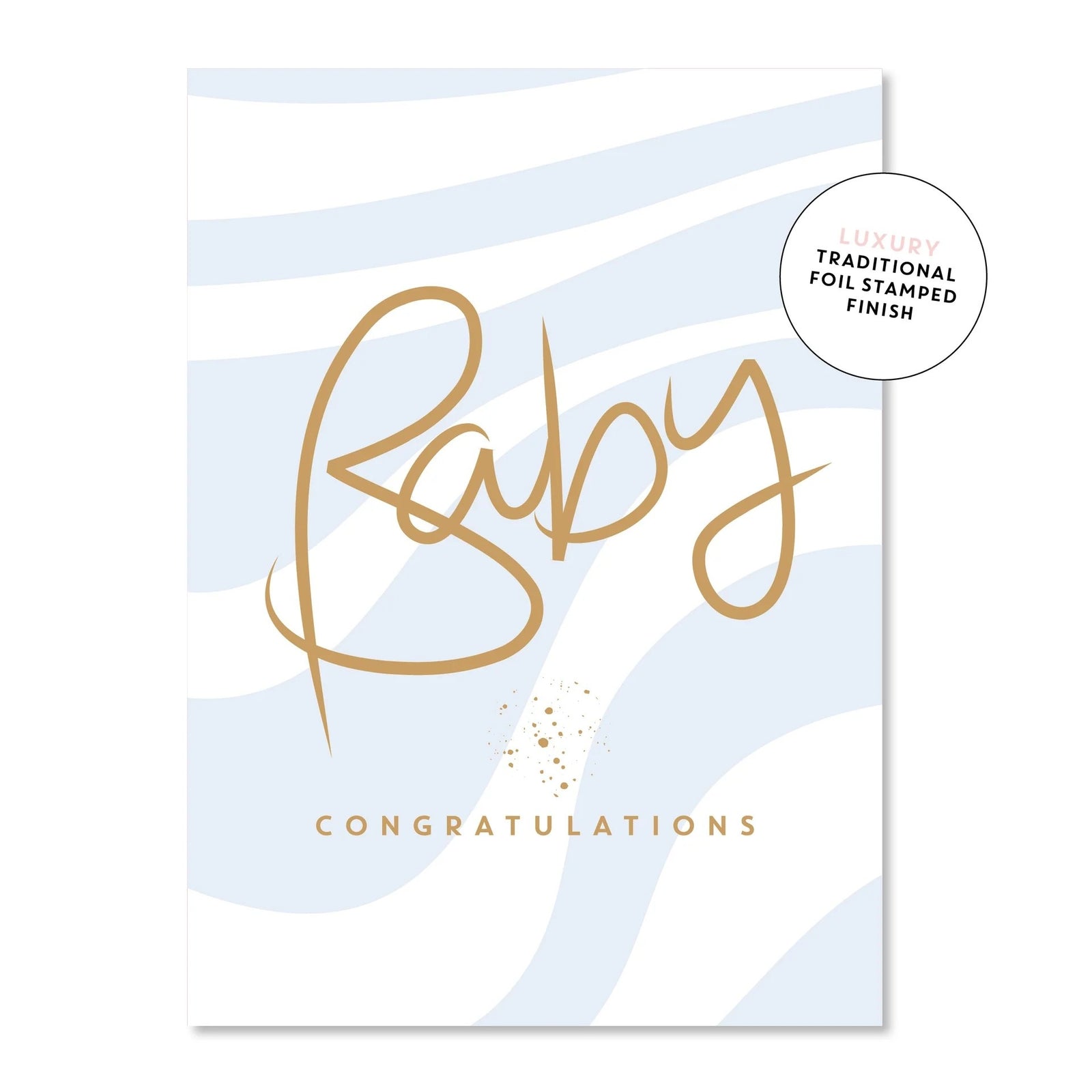 Baby Ripple Blue Greeting Card